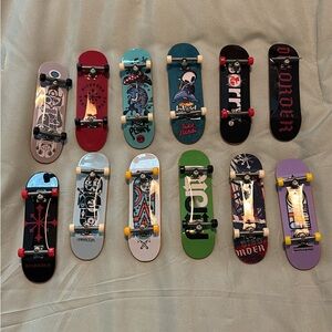 12 Tech Deck Skateboards